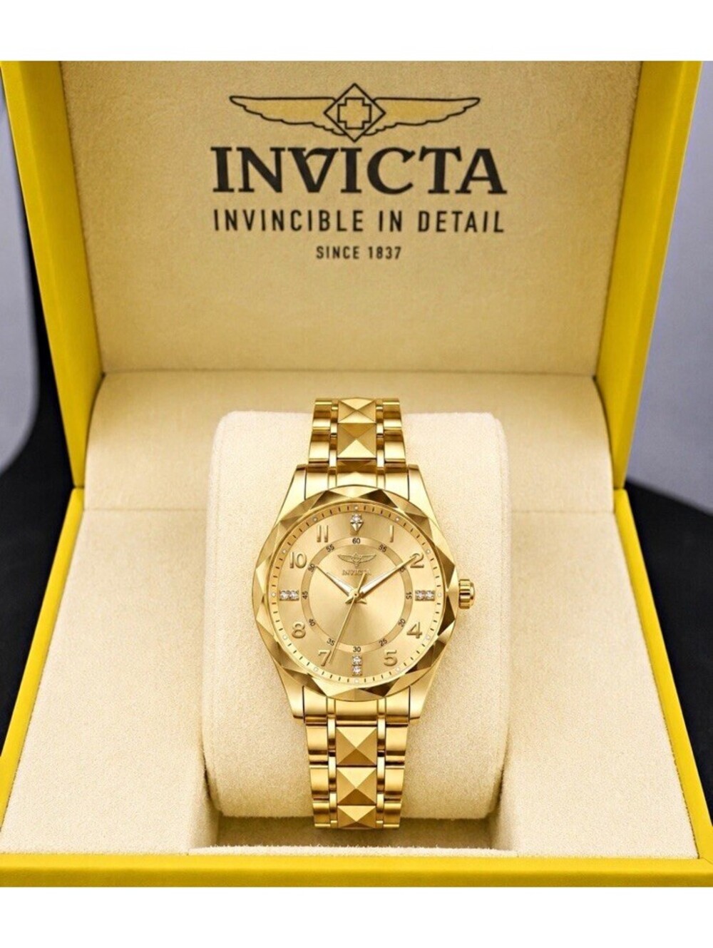 Invicta Specialty Gold Men’s Watch- Quartz Stainless Steel- 41mm 69017 New